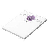 Lila Rose Personalisiert Notepad Notizblock (Rotiert)