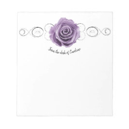 Lila Rose Personalisiert Notepad Notizblock