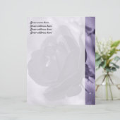 Lila Rose Personalisierte Buchstaben Briefkopf (Stehend Vorderseite)