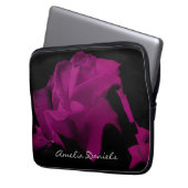 Lila Rose Personalisierter Laptop-Sieb Laptopschutzhülle (Vorderseite Links)