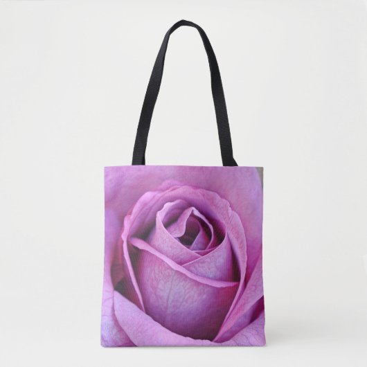 Lila Rose Petals Blume Kunstmuseum Tasche (Vorderseite)