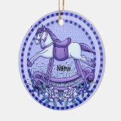Lila Rose Rocking Horse Ornament (Links)