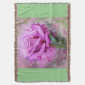 Lila Rose/Salbei. Decke (Vorderseite Vertikal)