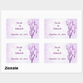 Lila Rose Save the Date Aufkleber (Blatt)