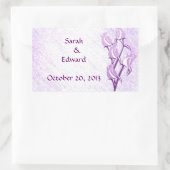 Lila Rose Save the Date Aufkleber (Tasche)