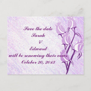 Lila Rose Save the Date Postkarte