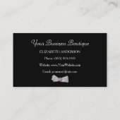 Lila Rose Schnürsenkel mit Gesichtsmuster Visitenkarte (Rückseite)