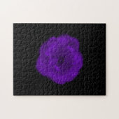 Lila Rose. Schwarzer Hintergrund Puzzle (Horizontal)