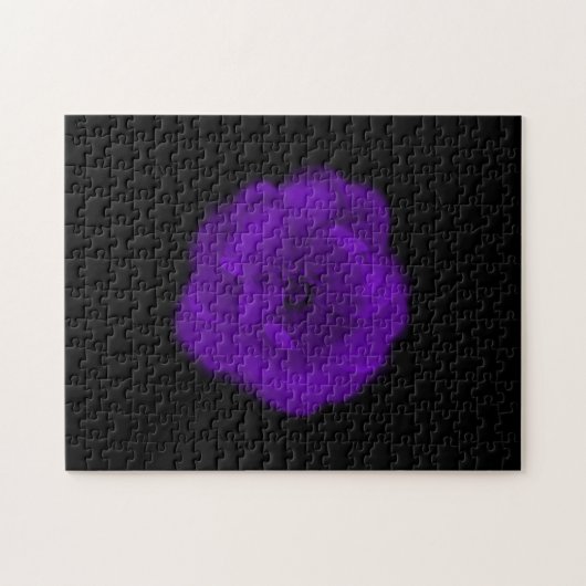 Lila Rose. Schwarzer Hintergrund Puzzle (Horizontal)