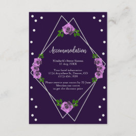 Lila Rose Silver Geometric Sweet 16 Begleitkarte