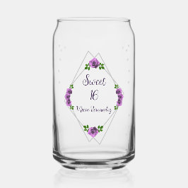 Lila Rose Silver Geometric Sweet 16 Dosenglas