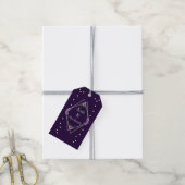 Lila Rose Silver Geometric Sweet 16 Geschenkanhänger (Mit Garn)