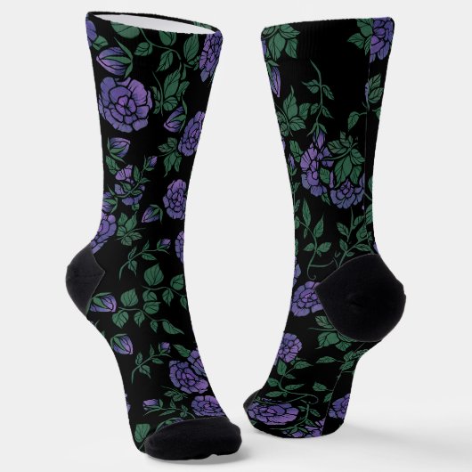 Lila Rose Socken (Gewinkelt)