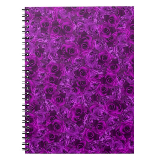 Lila Rose Spiralheft Notizblock (Vorderseite)