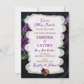 Lila Rose, Steampunk-Hochzeit Einladung (Vorderseite)