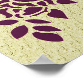 Lila Rose Stift Kunst, Dichtung und Musik Poster (Ecke)