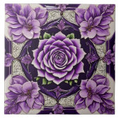 Lila Rose Trendy Beautiful Collection Fliese (Vorderseite)