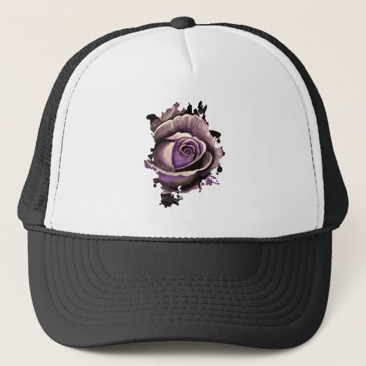 Lila Rose Truckerkappe (Vorderseite)