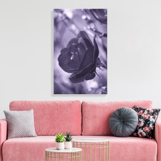 Lila Rose überzogene Leinwand (Insitu (Wohnzimmer))