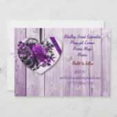 Lila Rose und Einladung zur Hochzeit (Rückseite)