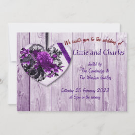 Lila Rose und Einladung zur Hochzeit