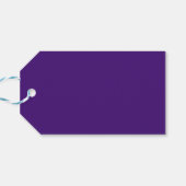 Lila Rose und Gold Leaf Quinceanera Vielen Dank Geschenkanhänger (Rückseite Horizontal)