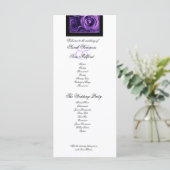 LILA ROSE und LILA LACE-Hochzeitsprogramm Programm (Stehend Vorderseite)