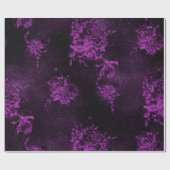 Lila Rose und Spritzer zu Lila Geschenkpapier (Flach)