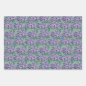 Lila Rose Wasserfarben Handlackiert Geschenkpapier Set (Vorderseite 2)