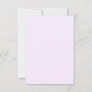 Lila Rose Weich weißes, helles Pastell Solid Color Karte