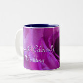 Lila Rose Zweifarbige Tasse (Vorderseite Links)