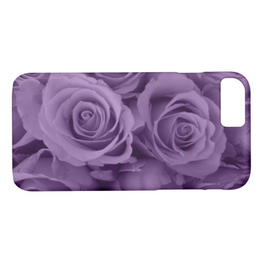 lila Rosen Case-Mate iPhone Hülle (Rückseite (Horizontal))