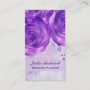 Lila Rosen, die Planer-Geschäfts-Karte Wedding Visitenkarte