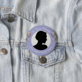 Lila Rosen Gedenkfoto-Button Button (Beispiel)