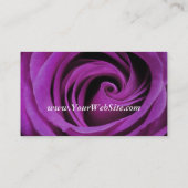 Lila Rosen-Geschäfts-Karte Visitenkarte (Rückseite)