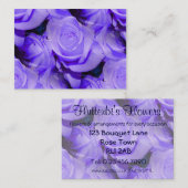 Lila Rosen-Geschäfts-Karte Visitenkarte (Vorne/Hinten)