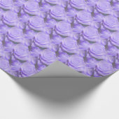 Lila Rosen Geschenkpapier (Ecke)