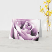 Lila Rosen-Mitteilungskarten-Schablone Karte (Gelbe Blume)