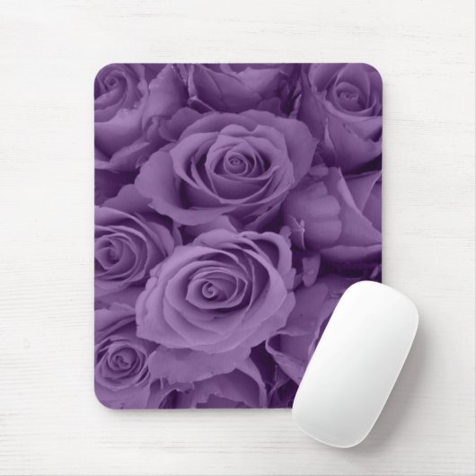 lila Rosen Mousepad (Mit Mouse)