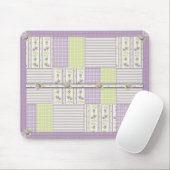 Lila Rosen-Steppdecke Mousepad (Mit Mouse)