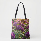 Lila-Rosen-Tasche Tasche (Vorderseite)