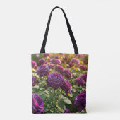 Lila-Rosen-Tasche Tasche (Rückseite)