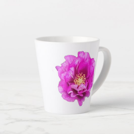 Lila Rosen-Tasse Milchtasse (Rechte Ecke)