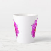 Lila Rosen-Tasse Milchtasse (Vorderseite)