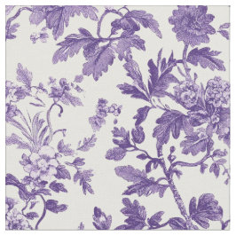 Lila-Rosen-Toile-Muster Stoff
