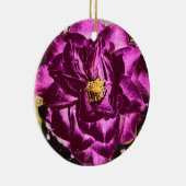 Lila Rosen- und Teddy-Bärnsonnenblumeverzierung Keramikornament (Rechts)