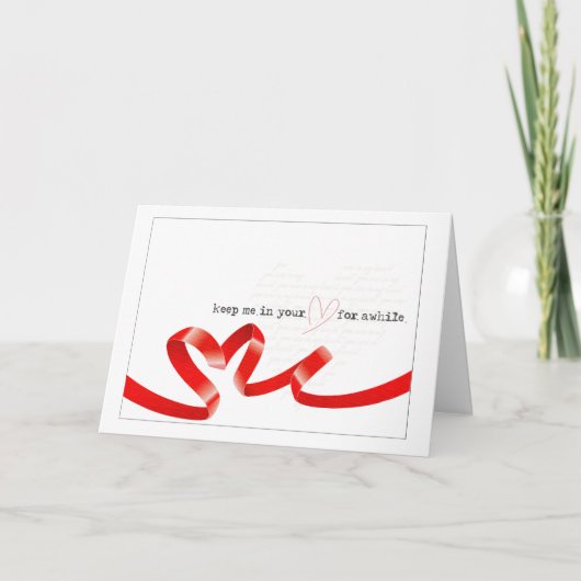 lila Rosen-Valentinstag Feiertagskarte (Vorderseite)