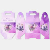 Lila Rosengarten Brautparty Geschenkschachtel (Ungeklappt)