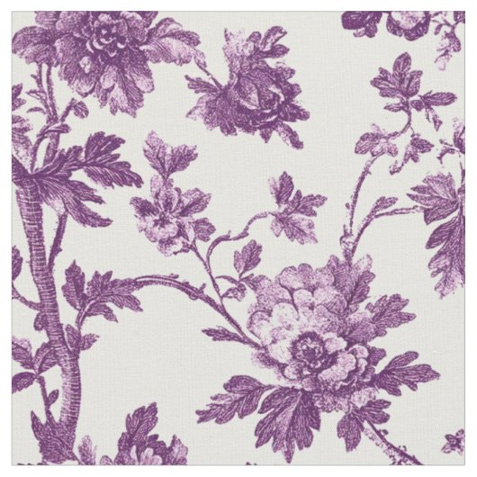 Lila Rosenreben-Toile Stoff (Nahaufnahme)