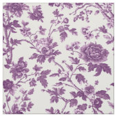 Lila Rosenreben-Toile Stoff (Muster)